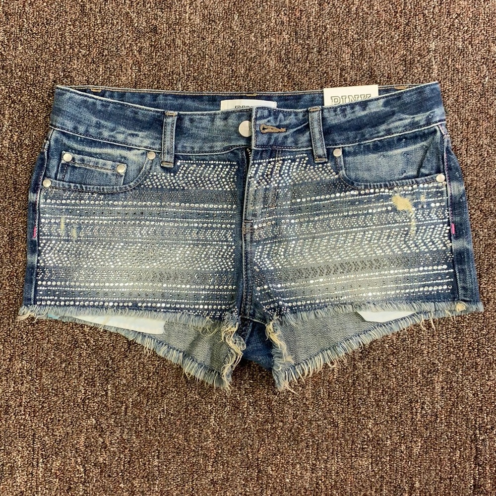 Rhinestone tribal cheeky shorts